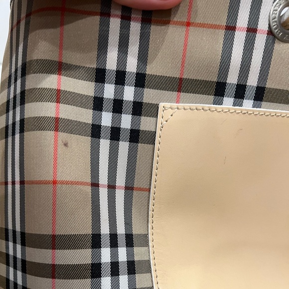 Burberry tan nova check canvas tote bag - Picture 5 of 9